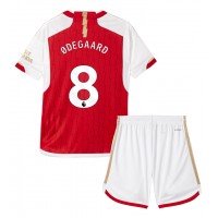 Dětský fotbalový dres Arsenal Martin Odegaard #8 2023-24 Domácí Krátký Rukáv (+ trenýrky)